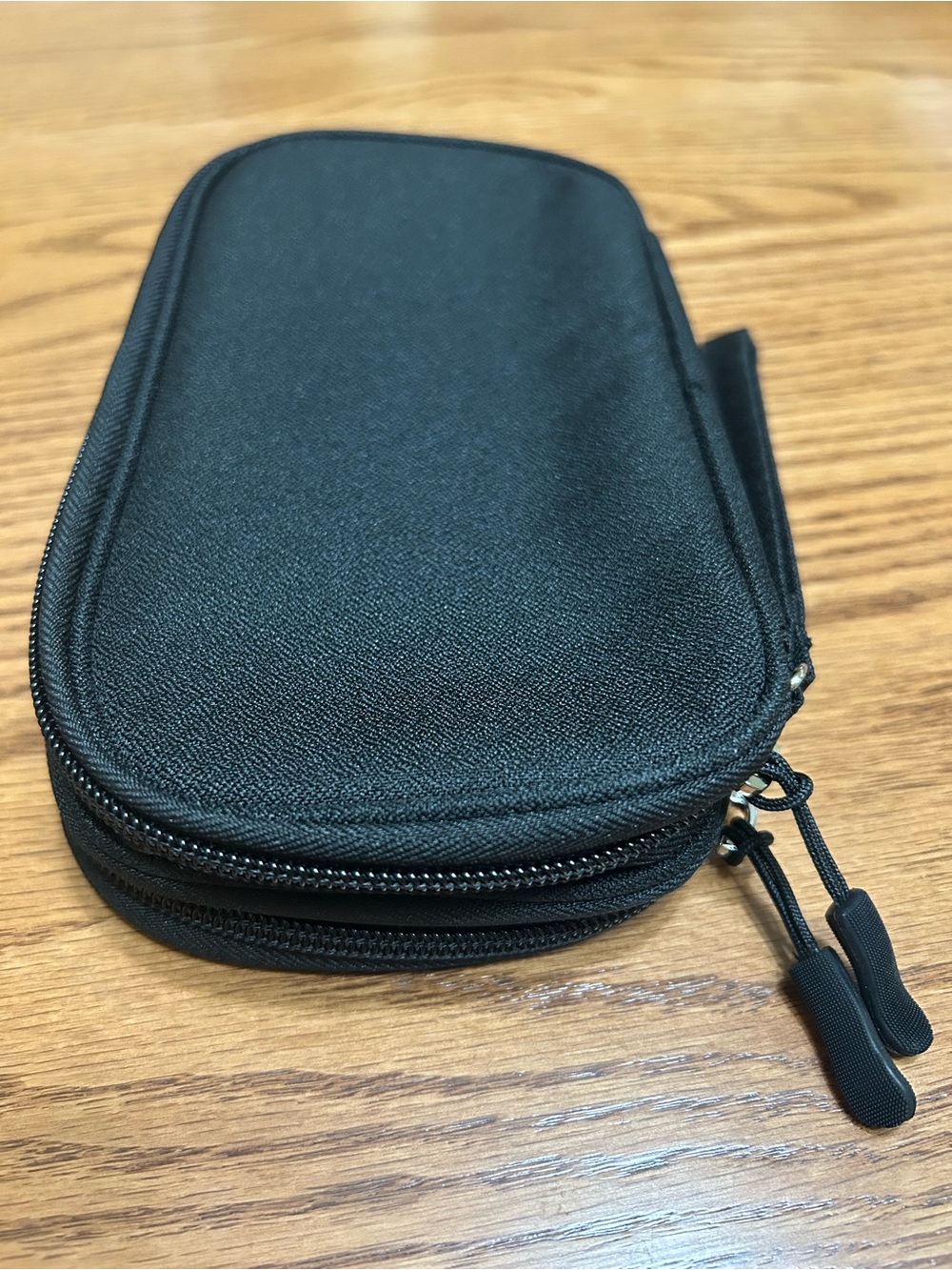 Compact Black Double-Zip Travel Pouch
NWOT Unbranded